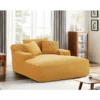 Oversized Chaise Lounge Chair in Soft Modern Comfy Couch with Full Foam Cushioning, Cozy Sleeper Sofabed for Living Room