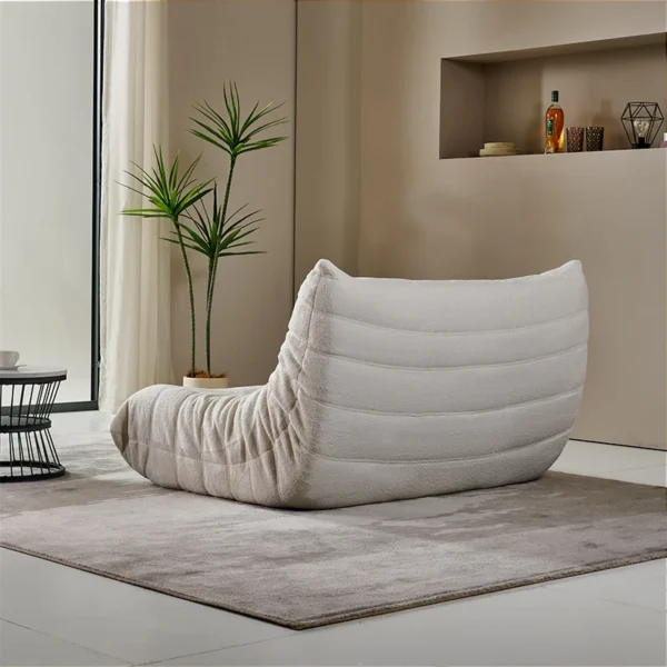 Modernity Sleep Tatami 2-Seat Tone Lazy Living Room Sofa Reclining Caterpillar Balcony Reading Chair Soft Bedroom Leisure Sofa - Image 2